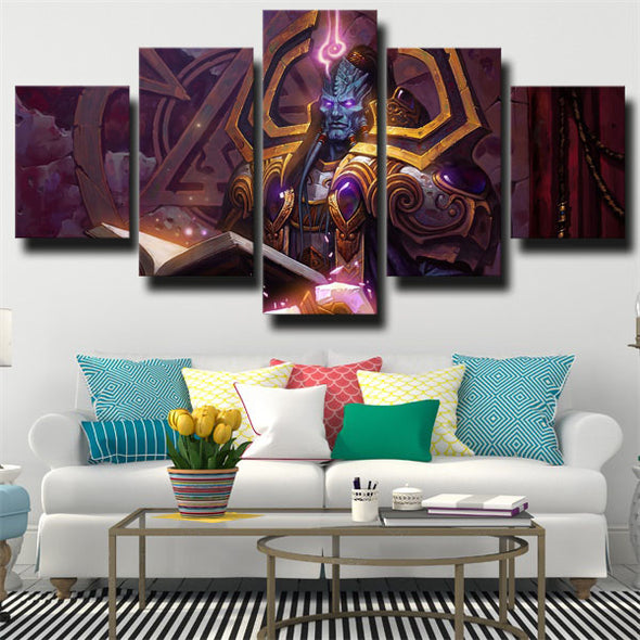 5 panel wall art canvas prints The Burning Crusade home decor-1202 (1)