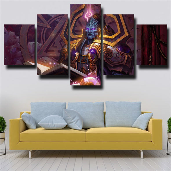 5 panel wall art canvas prints The Burning Crusade home decor-1202 (2)