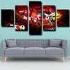 5 panel wall art canvas prints The Cards wall decor-1211 (1)