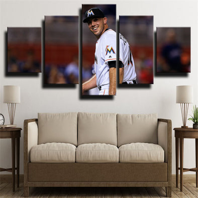 5 panel wall art canvas prints The Fish Jose Fernandez wall picture-1214 (1)