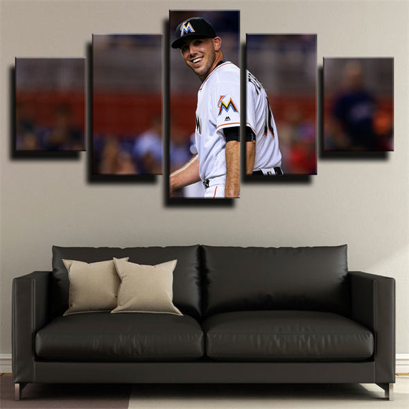 5 panel wall art canvas prints The Fish Jose Fernandez wall picture-1214 (3)