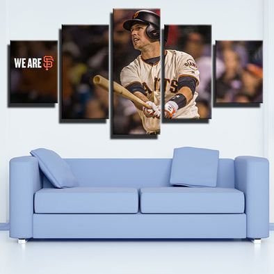 5 panel wall art canvas prints The G's NO.37 Joey Rickard wall picture-1201 (1)