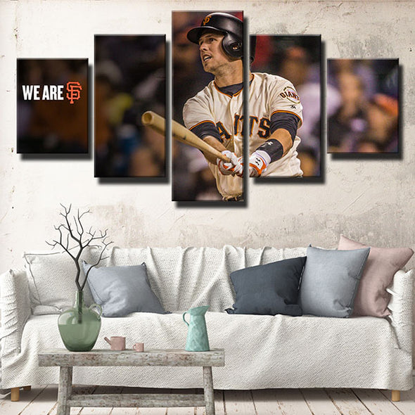 5 panel wall art canvas prints The G's NO.37 Joey Rickard wall picture-1201 (3)