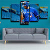 5 panel wall art canvas prints The Jays Chris Colabello wall picture -1214 (2)