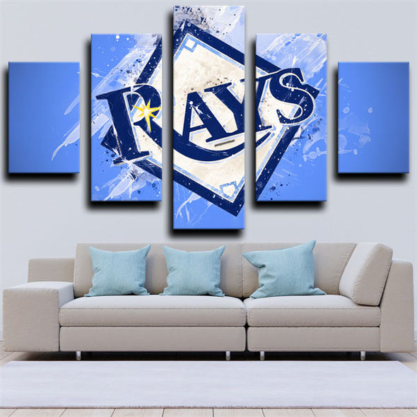 5 panel wall art canvas prints The Rays wall picture-1213 (3)