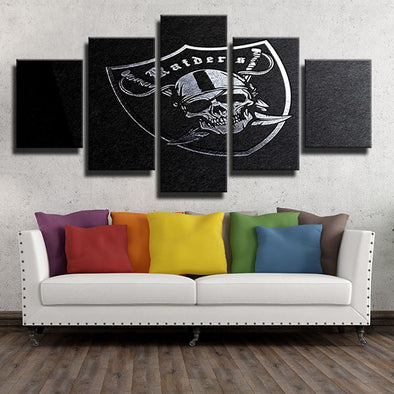 5 panel wall art canvas prints The Silver and Black shine home decor-1212 (1)