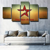 5 panel wall art canvas prints The 'Stros team LOGO home decor-1202 (4)