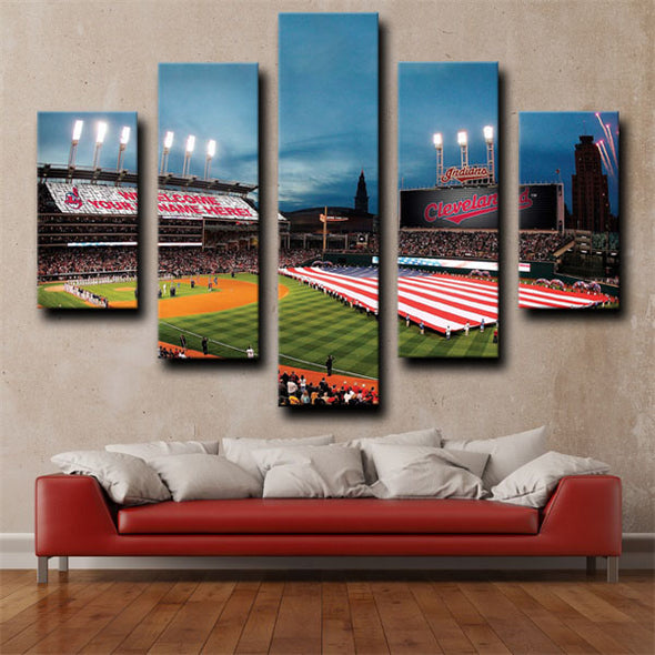 5 panel wall art canvas prints The Tribe wall picture-1213 (1)