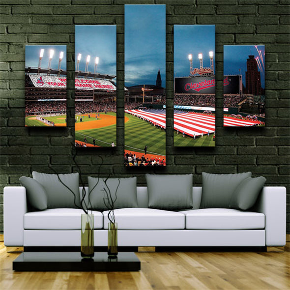 5 panel wall art canvas prints The Tribe wall picture-1213 (2)