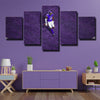 5 panel wall art canvas prints The Vikes all purple Diggs home decor-1239 (1)