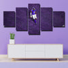 5 panel wall art canvas prints The Vikes all purple Diggs home decor-1239 (3)