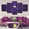 5 panel wall art canvas prints The Vikes all purple Diggs home decor-1239 (4)