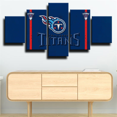 5 panel wall art canvas prints Titans team standard home decor-1202 (1)