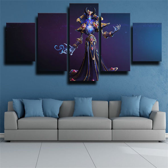 5 panel wall art canvas prints WOWIII The Frozen Throne decor picture-1201 (3)