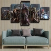 5 panel wall art canvas prints WOW Battle for Azeroth home decor-1202 (3)