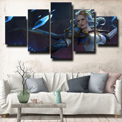 5 panel wall art canvas prints WOW Battle for Azeroth live room decor-1213 (1)