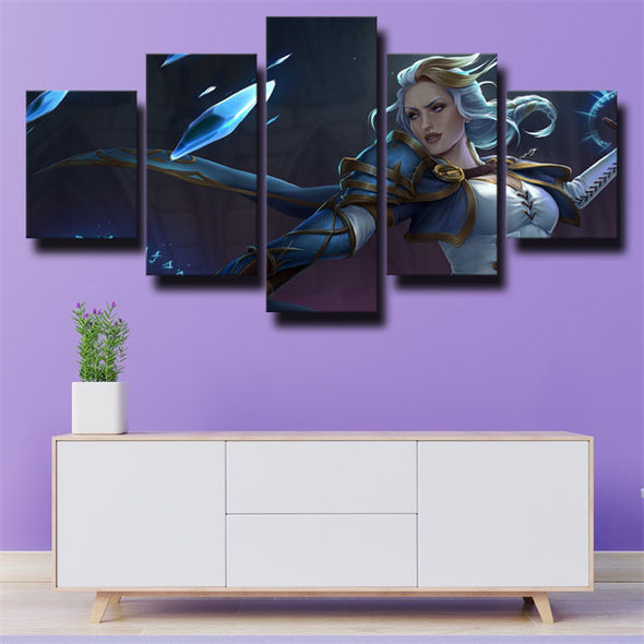 5 panel wall art canvas prints WOW Battle for Azeroth live room decor-1213 (3)