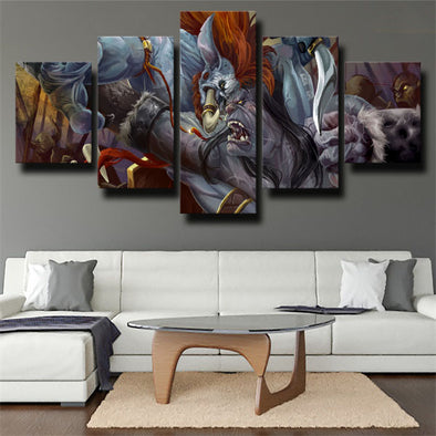 5 panel wall art canvas prints WOW Mists of Pandaria live room decor-1213 (1)