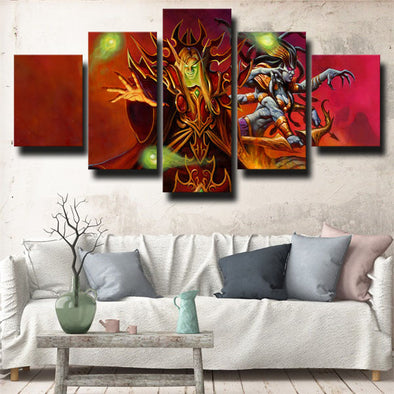 5 panel wall art canvas prints WOW The Burning Crusade decor picture-1210 (1)