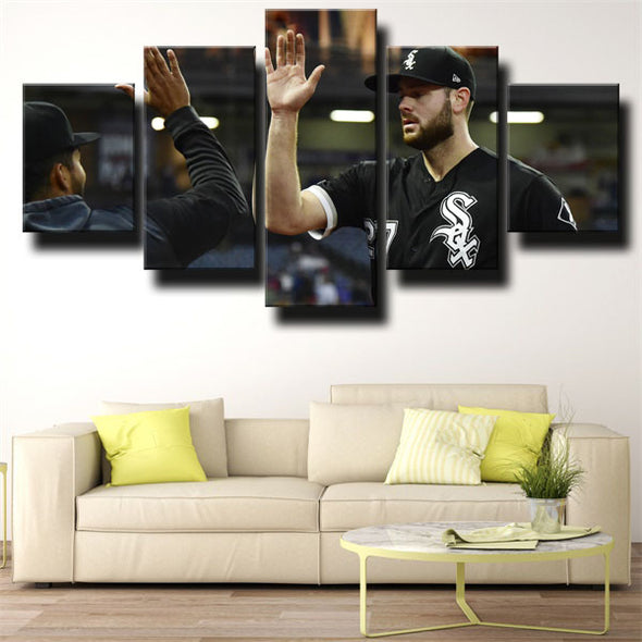 5 panel wall art canvas prints White Sox Lucas Giolito wall picture-1214 (1)