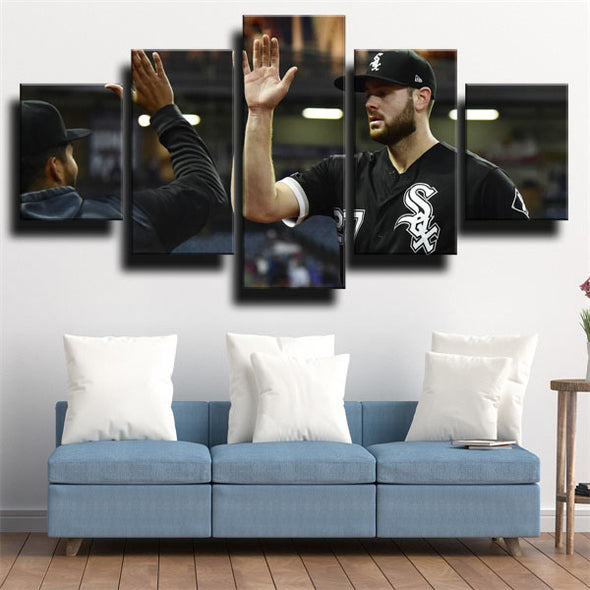 5 panel wall art canvas prints White Sox Lucas Giolito wall picture-1214 (2)