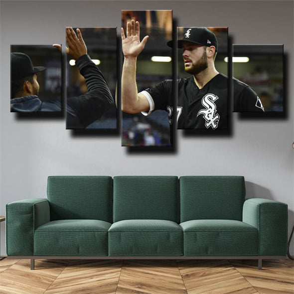 5 panel wall art canvas prints White Sox Lucas Giolito wall picture-1214 (3)