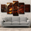 5 panel wall art canvas prints Wrath of the Lich King home decor-1202 (2)