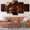5 panel wall art canvas prints Wrath of the Lich King home decor-1202 (3)