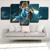 5 panel wall art canvas prints Zelda Link Archer wall picture-1614 (3)