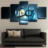 5 panel wall art canvas prints anime Pokemon Cyndaquil wall picture-1814 (3)