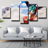 5 panel wall art canvas prints dragon ball Goku in dust wall picture-2069 (3)