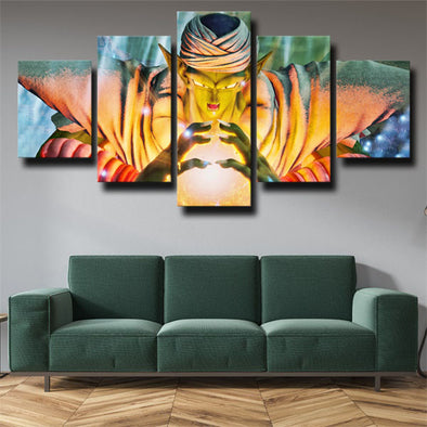 5 panel wall art canvas prints dragon ball Piccolo live room decor-2006 (1)