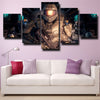 5 panel wall art canvas prints game Halo Master Chief wall decor-1512 (3)