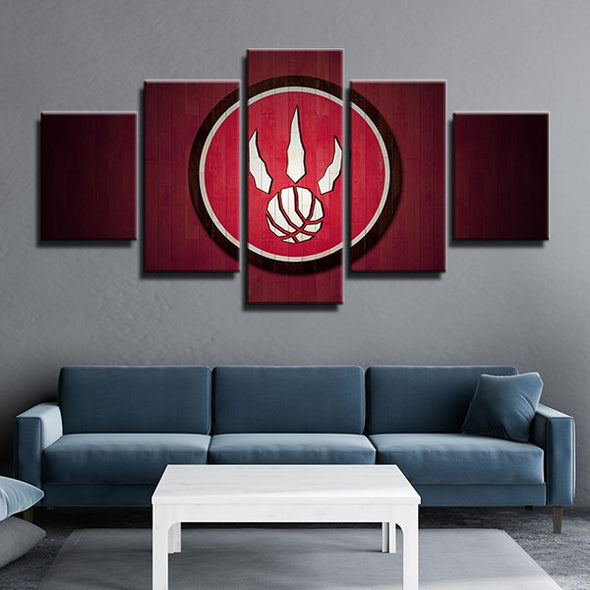 5 panel wall art canvas prints the Big Smoke red wood home decor-1204 (3)