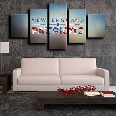 5 panel wall art custom Patriots New England Patriots home decor-1203 (1)