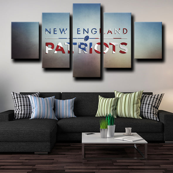 5 panel wall art custom Patriots New England Patriots home decor-1203 (4)