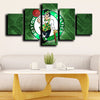 5 panel wall art custom prints Celtics logo badge decor picture-1212 (4)