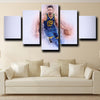 5 panel wall art custom warriors Curry home decor-1210 (1)