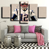 5 panel wall art framed Prints Patriots Brady home decor-1233 (4)