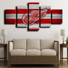 5 panel wall art framed prints Detroit Red Wings Logo live room decor-1213 (4)