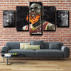 5 panel wall art  framed prints Houston Rockets Harden room decor-1229 (4)
