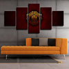 5 panel wall art framed prints Manutd Red iron logo live room decor-1216 (4)
