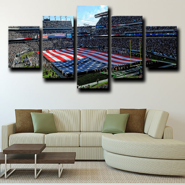5 panel wall art framed prints Philadelphia Eagles Stadium decor-1203 (2)