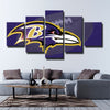 5 panel wall art framed prints Purple Pain Rugby logo home decor-1217 (1)