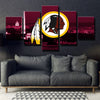 5 panel wall art framed prints Redskins red city live room decor-1205 (2)