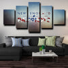 5 panel wall art frames Patriots logo crest home decor-1219 (4)