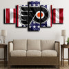 5 panel wall art frames prints Philadelphia Flyers Logo decor picture-1204 (4)