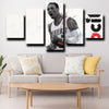 5 panel wall art frames prints Trail Blazers lillard white decor picture-1216 (1)