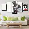 5 panel wall art frames prints Trail Blazers lillard white decor picture-1216 (4)