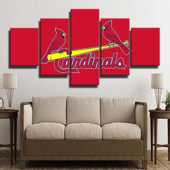 5 panel wall art modern art canvas prints  St Louis Cardinals decor picture1205 (2)